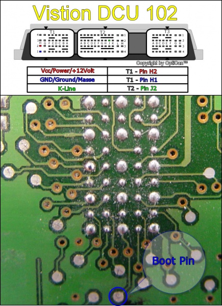 Visteon DCU 102 pinout diagram 2